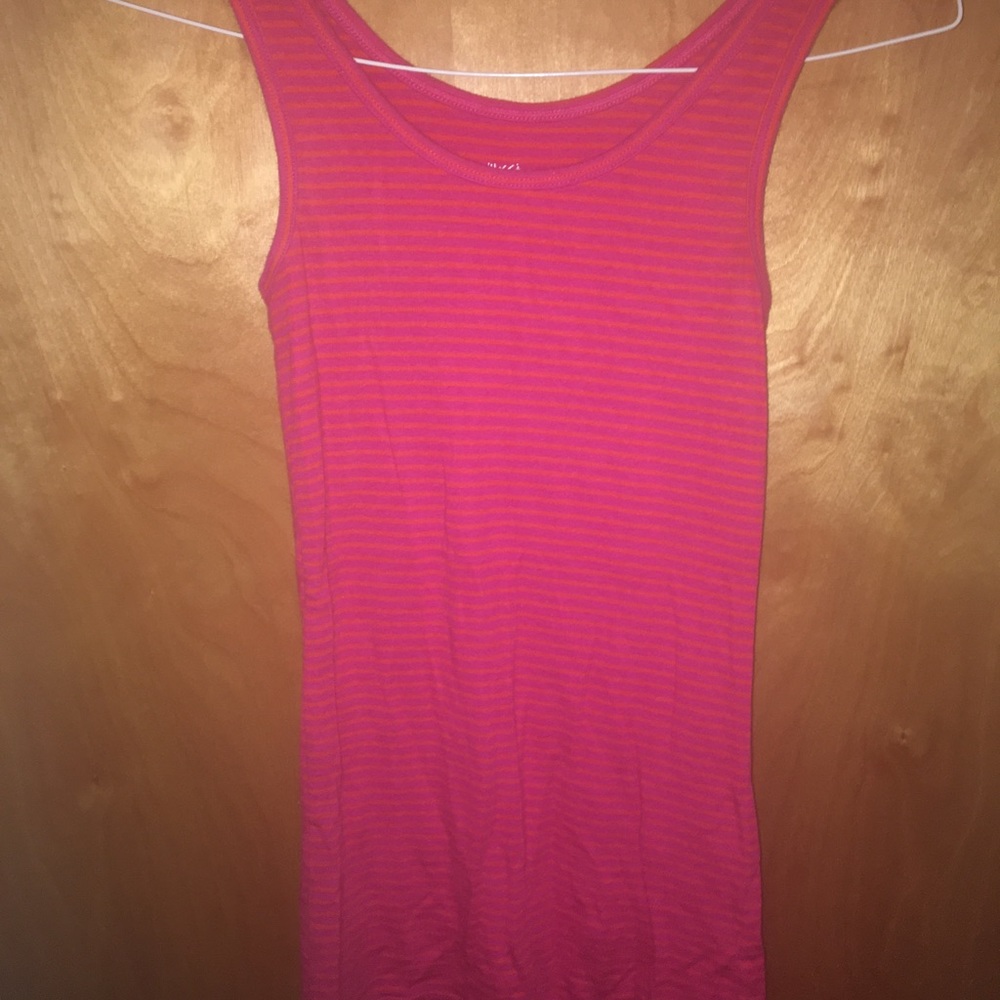 Target/Mossimo pink and orange striped tank